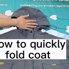 The Folding Hacks on Instagram: "Transform your space with smart storage solutions. Link in bio @thefoldinghacks 🧺🥰! How to fold your #coat ?🤔 #foldingclothes #organize #fy" How To Fold Coats For Storage, Folding Jackets To Save Space, Folding Hacks, How To Fold, Folding Clothes, Smart Storage, Storage Solutions, Link In Bio, On Instagram