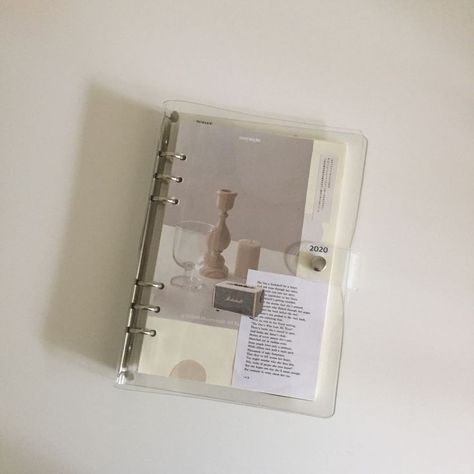 Clear Binder, Study Illustration, Real Aesthetic, Film Journal, Binder Journals, Digital Organization, Study Board, Bullet Journal Aesthetic, Art Journal Therapy