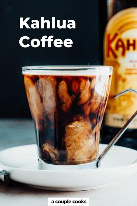 Kahlua coffee works anytime: use it as a pick me up for morning brunch or top it with whipped cream for a boozy dessert! Anything goes here. #kahlua #kahluacoffee #kahluacocktail Kalua Coffee Recipes, Coffee And Kahlua Drinks, Kaluha Recipes Drinks Cocktails, Kahlua Coffee Drinks, Kaluha Recipes, Kaluah Recipes, Kahlua Drinks, Kahlua Coffee, Kahlua Recipes