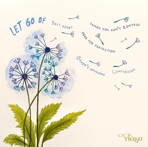 Let It Go Illustration, Focus Affirmations, Mental Health Artwork, Let Go Of Things, Feel Good Books, Journal Inspiration Writing, Art Therapy Activities, Handmade Flowers Paper, Creativity Quotes