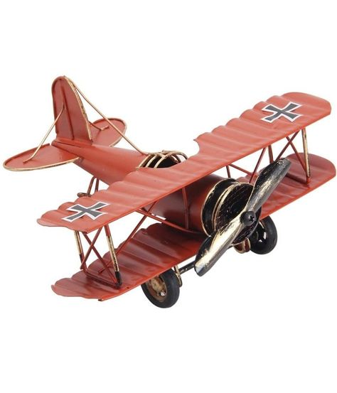 Biplane Vintage, Home Study Room, Biplane Model, Retro Airplane, Home Study Rooms, Airplane Crafts, Ww1 Aircraft, Toy Plane, Vintage Planes