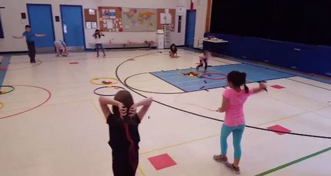 Jump Rope Ninja Pe, Jump Rope Pe Activities, Jump Rope Games For Pe, Throwing Activities, Jump Rope Songs, Jump Rope Games, Pre K Games, Pe Games Elementary, Gym Games For Kids