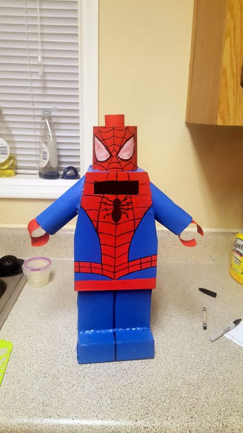 Spiderman Valentines Boxes, Diy Spiderman Valentine Box Ideas, Super Hero Valentine Box Ideas, Spidey Valentine Box Ideas, Lego Valentines Boxes For Boys, Boys Valentines Boxes Spiderman, Superhero Valentines Boxes, Spiderman Valentines, Kids Valentines Mailbox Ideas Boys