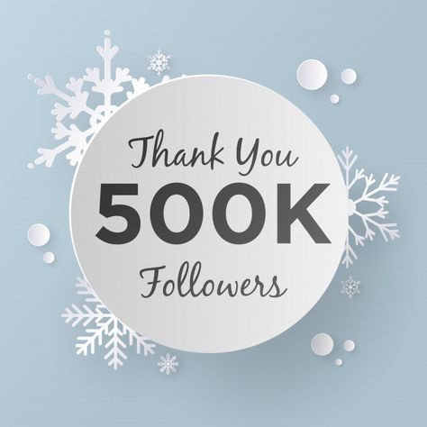 Thank you 500k followers design template... | Premium Vector #Freepik #vector #background 500 Followers Thank You Instagram, 500 Followers Thank You, Instagram Goals Followers, 500k Followers Tiktok, 500k Followers Instagram, 500k Followers, Instagram Likes And Followers, Joker Wallpaper, Instagram Goals