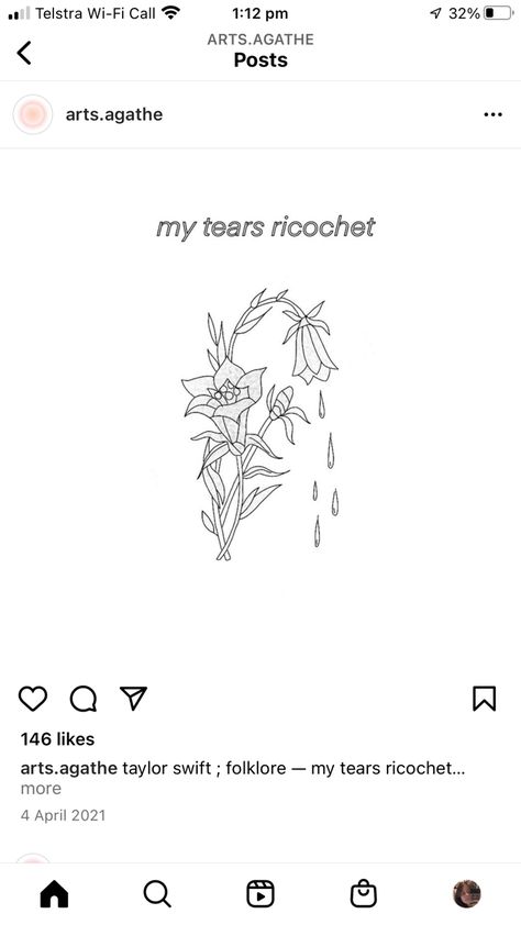 Taylor Swift Tattoo My Tears Ricochet, My Tears Ricochet Tattoo, Delicate Tatoos, Evermore Tattoo, Swift Tattoo, My Tears Ricochet, Taylor Swift Tattoo, Physical Appearance, Tattoo Inspo