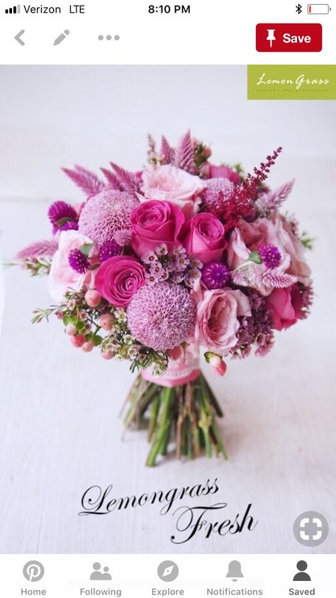 Bridal Bouquet Pink, Hand Bouquet, Bride Magazine, Trendy Flowers, Pink Bouquet, Beautiful Flower Arrangements, Deco Floral, Wedding Arrangements, Bride Bouquets