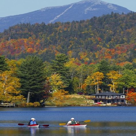 10 Leaf Peeping Places to Enjoy Fall Colors... beautiful relaxing view of Lake Placid, New York Whiteface Mountain, Lake George Village, Summer Vacation Spots, Romantic Cruise, Adirondack Mountains, North Country, Lake Living, Lake Placid, Lake George