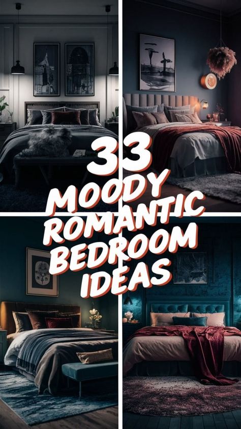 Essential Mindsets for Simple Living Dark Romance Bedroom, Blue Moody Bedroom, Bedroom Ideas Gothic, Decadent Bedroom, Bedroom Ideas Trendy, Moody Romantic Bedroom, Dark Romantic Bedroom, Gothic Lifestyle, Pretty Dorm Room