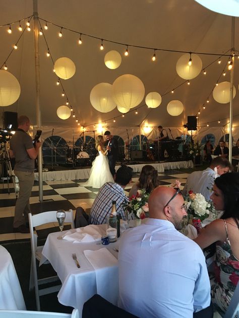 Wedding Tent Decorations Ceiling Decor Paper Lanterns, Wedding Tent Decorations, Wedding Dance Floor, White Paper Lanterns, Paper Lantern Lights, Dance Floor Wedding, Paper Balls, Tent Decorations, Wedding Tent