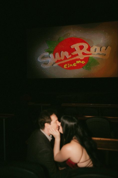 Couples photoshoot at Jacksonville, FL indie movie theater, Sun-Ray Cinema.

📸: Amanda Jane-Liles Movie Theatre Couple Pics, Couple At The Movies, Movie Theater Date, Theater Photoshoot, Cinema Movie Theater, Theatre Pictures, Movie Theatre, Indie Movies, Interiors Dream