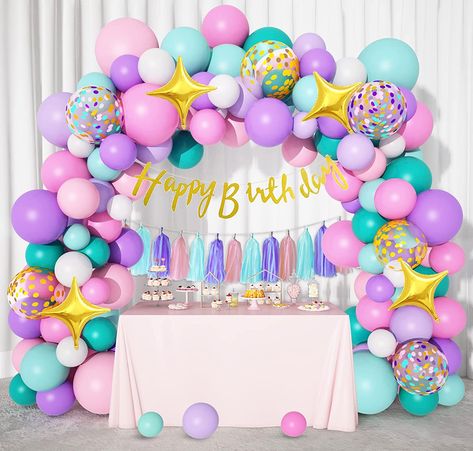 Gabbys Dollhouse Balloon Arch, Gabbys Dollhouse Balloon Garland, Sprinkle Party Gabbys Dollhouse, Jungle Birthday Decorations, Unicorn Balloon Arch, Lauren Hart, Gabby’s Dollhouse Bedroom, Gabby’s Dollhouse Balloons, Gabby Party