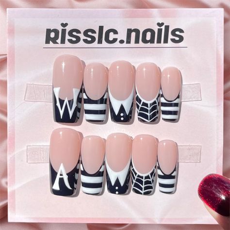 "I could eat Girl Scouts for breakfast" - Wednesday Addams 🖤 I can't wait for the next season lol this set is in the medium square, base color is enamored from @esvynails • Inspo: @nailsbylouisadominique • All @risslc.nails sets are completely customizable, DM me to get your order started 🤗💖💅🏽��✨ • • • #halloweennails #wedneadayaddams #wednesdayaddamsnails #addamsfamily #addamsfamilynails #spookyseason #spookyszn🎃👻 #spookyszn Wednesday Addams Nails, Wednesday Nails, Nails Sets, Halloween Acrylic, Halloween Acrylic Nails, Wednesday Addams, Girl Scouts, Halloween Nails, Base Colour