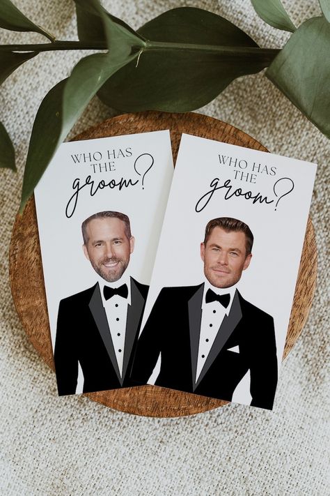 Who Has The Groom, Blank Card Design, Games Bachelorette Party, Game Bachelorette Party, Bride Game, Groom Card, Fun Bridal Shower Games, Bridal Bachelorette Party, Wedding Shower Games