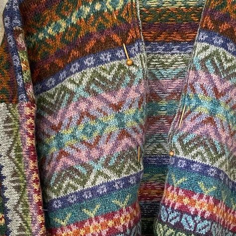 Marie Wallin on Instagram: "One sleeve complete on the ‘Ottoman Jacket’, the new Fairisle Club 9 project. I’m really loving how this design is coming together. Booking opens via my shop on the 23rd February. More information will be in my next newsletter! #mariewallin #mariewallindesign #mariewallinknits #mariewallinbritishbreeds #britishbreedsyarn #fairisleclub #fairisleknitting #fairisle #strandedcolourwork #fairisleclub9" Marie Wallin, Fair Isle Cardigan, Fair Isle Knitting, Fair Isle, More Information, Knit Crochet, Ottoman, I Shop, Textiles