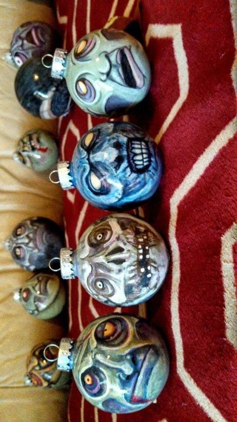 Gothic Xmas, Weird Christmas, Merry Creepmas, Zombie Christmas, Horror Christmas, Scary Christmas, Halloween Ball, Creepy Christmas, Clear Ornaments