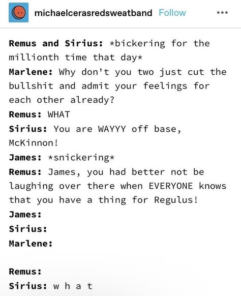 Jegulus Prompts, Jegulus Text Post, Jegulus Raising Harry, Bartemius Crouch Jr, Sirius Black And Remus Lupin, Marauders Jegulus, James Potter Sirius Black, Draco Malfoy Hermione Granger, Sirius Orion Black