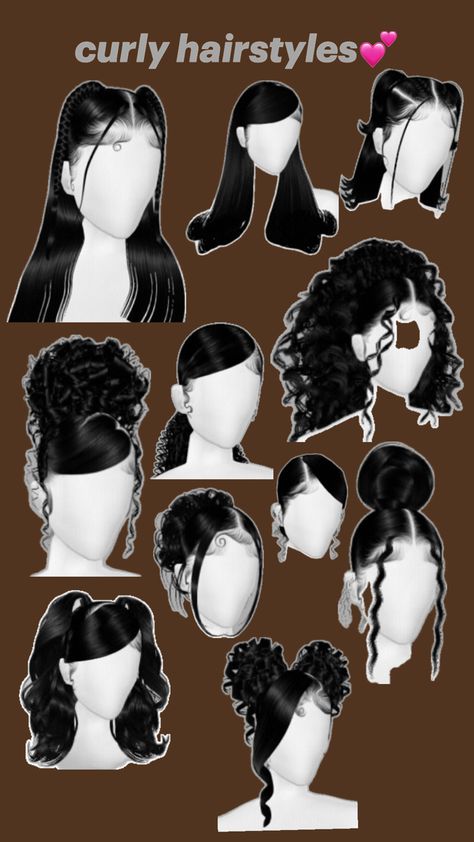 Hair style Quick Curly Hairstyles, Natural Hair Bun Styles, Mixed Curly Hair, Sleek Ponytail Hairstyles, Easy Hairstyles For Thick Hair, Hair Inspiration Long, Quick Natural Hair Styles, Cute Simple Hairstyles, Cute Curly Hairstyles