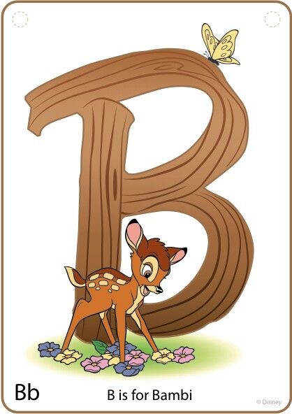 B for Bambi (Preschool Cards by CurrysCoolCreations @Etsy) #Bambi Bambi Classroom Theme, Disney App, Disney Themed Classroom, Disney Letters, Disney Alphabet, Disney Pixar Characters, Abc Flashcards, Disney Classroom, Disney Font