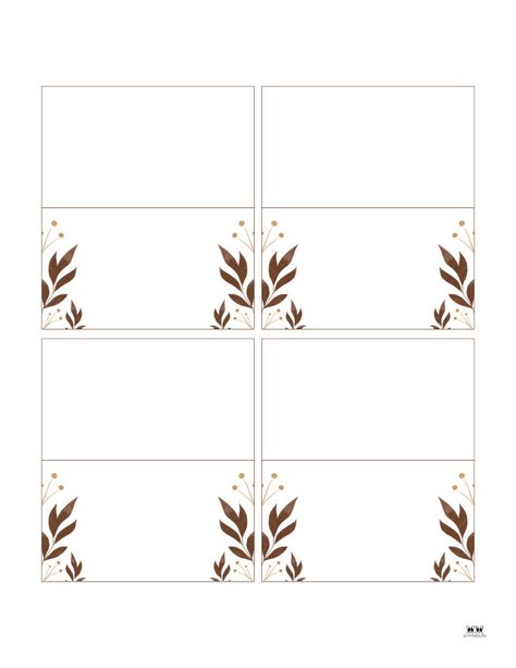 Thanksgiving Place Card Set-Set 10 Table Name Cards Template Free Printable, Place Card Template Free Printable, Table Card Ideas, Place Setting Template, Place Cards Ideas, Printable Place Cards Templates, Diy Name Cards, Free Place Card Template, Rustic Place Cards