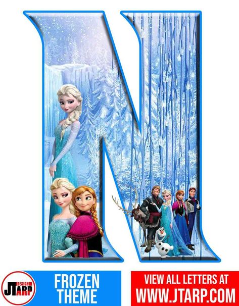 Free Printable Frozen Letters A-Z and Numbers 0-9 - JTarp Design Frozen Letters, Frozen Printables, Frozen Free, Elsa Birthday Party, Happy 50th Anniversary, Frozen Birthday Theme, Disney Frozen Birthday, Baby Boy 1st Birthday Party, Frozen Theme Party