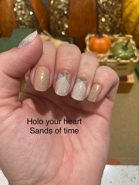 Sands Of Time Color Street, Color Street Nails Holo Your Heart, Color Street Sands Of Time, Color Street Fall Nails, Color Street Fall, Nail Combos, Sands Of Time, Nail Art Set, Street Nails