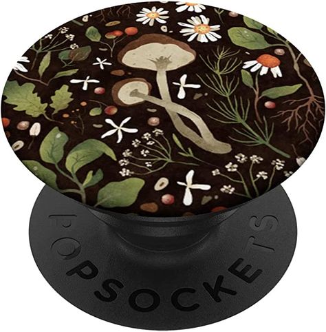 Cottagecore Gardencore Forest Garden Pattern PopSockets Swappable PopGrip Kobo Decoration, Popsockets Aesthetic, Phone Case Pop Socket, Birthday Room, Pop Sockets, Garden Pattern, Amazon Merch, Floral Branch, Pop Socket