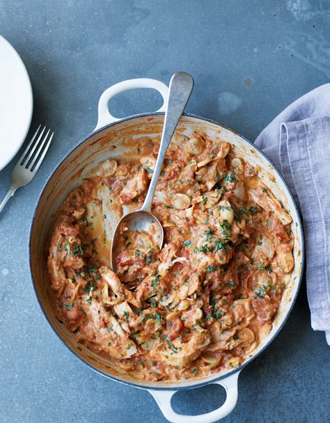 Rachel Allen's Quick Chicken Casserole Quick Chicken Casserole, Pork Stew Recipes, Rachel Allen, Ireland Food, Roast Chicken Leftovers, Pork Stew, Quick Chicken, Artisan Food, Family Cooking