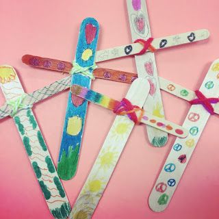 Easy Easter Popsicle Stick Cross | Gettin' Crafty with Natalie Cross Popsicle Stick Crafts, Cross Kids Craft, Popsicle Stick Cross Craft, Popsicle Stick Cross, Crafts With Popsicle Sticks, Easter Art Lessons, Easter Class Party, Good Friday Crafts, Easy Sticks