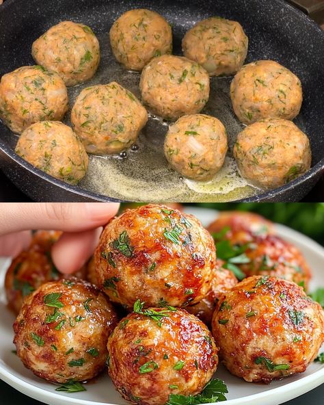 These Honey Glazed Chicken Meatballs are a perfect balance of sweet and savory, offering a delicious twist on classic meatballs. Coated in a sticky honey glaze with a hint of spice, they’re perfect for any occasion, from a party appetizer to a weeknight dinner. Easy to prepare and full of flavor, this recipe will quickly become a go-to favorite for both kids and adults alike. Preparation Time: 10 minutes Cooking Time: 20-25 minutes Total Time: 30-35 minutes Servings: 4-6 Ingredients: 500g ground Chicken Breadcrumbs, Small Meatballs, Classic Meatballs, Weeknight Dinner Easy, Chicken Meatballs Recipe, Quick Sandwiches, Honey Glazed Chicken, Cheese Alternative, Chicken Meatball