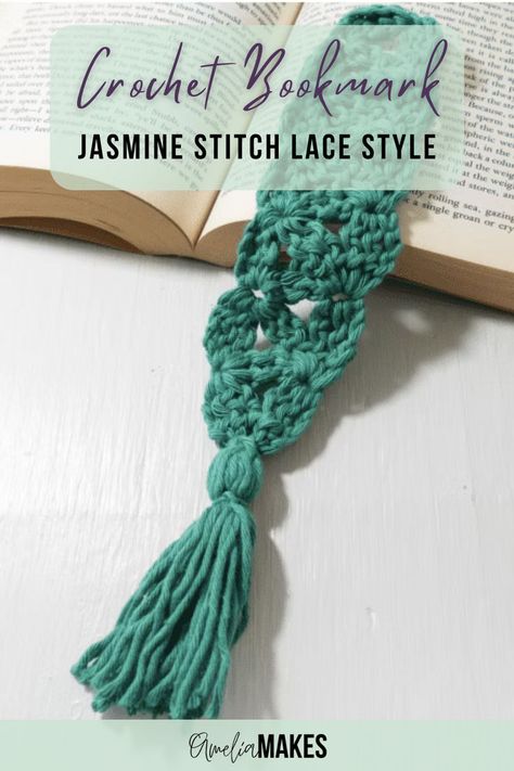 Make a cute crochet Lace Style Bookmark with this special pattern that uses a technique of clustering stitches together in a way that resembles the Jasmine Stitch. Bookmarks Diy Crochet, Beginner Crochet Bookmark, Free Bookmark Crochet Patterns, Crocheted Bookmarks Free Patterns, Cute Crochet Bookmarks, Crochet Cross Bookmark Free Pattern, Bookmark Crochet Pattern Free, Bookmark Crochet Tutorial, Crochet Bookmarks Free Patterns