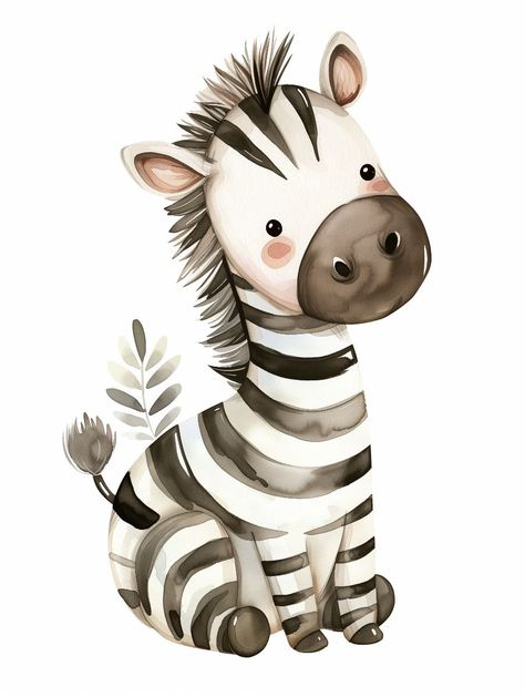 Cute watercolor clipart Zebra Find & Download Free Graphic Resources for Watercolor Clip Art. 100000+ Vectors, Stock Photos & PSD files. ✓ Free for commercial use ✓ High Quality ... Baby Zebra Drawing, Safari Baby Shower Boy, Zebra Illustration, Safari Baby Animals, Tema Disney, Baby Animal Drawings, Cute Watercolor, Baby Themes, Safari Baby