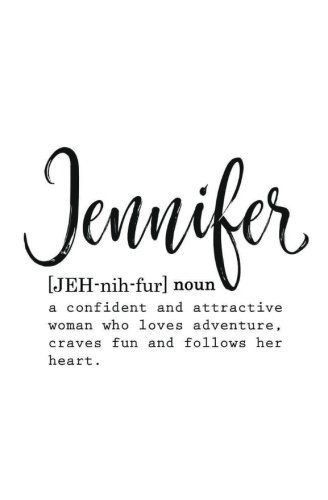 Jennifer Wallpaper, Jennifer Name, Meaning Of My Name, Word Doodles, Inspirational Journal, Cute Typography, Christian Names, Cute Texts For Him, Blank Journal