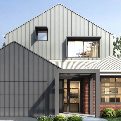 Inspiration | COLORBOND® steel Colorbond Wallaby Exterior, Basalt Colorbond, Colourbond House Exterior, Colorbond Wallaby, Colorbond Garage, Colorbond Basalt, Colorbond House, Colorbond Cladding, Exterior Colour Schemes