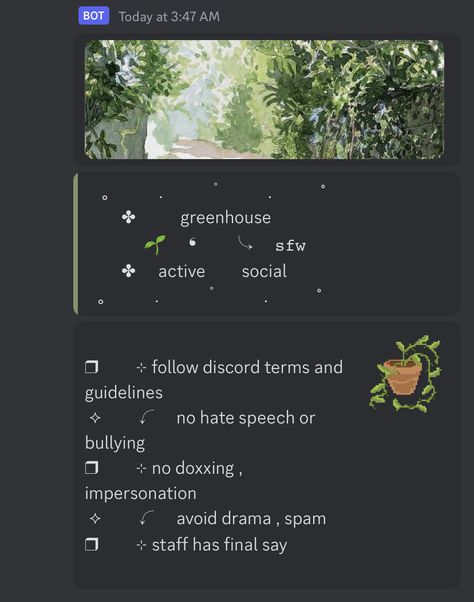 Green Dividers Discord, Discord Server Layout Aesthetic, Dnd Discord Server, Green Layout Aesthetic, Discord Server Ideas Aesthetic, Green Divider, Discord Embed Ideas, Webhooks Discord Ideas, Aesthetic Dividers