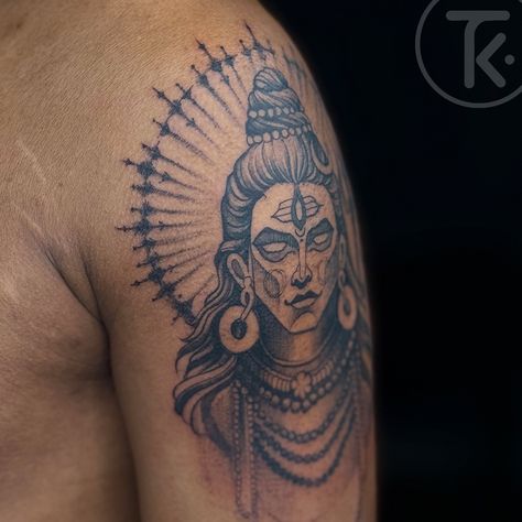 Channeling the energy of the destroyer and creator – Lord Shiva 🕉️ Every stroke of this tattoo reflects the essence of meditation, transformation, and infinite power. The crescent moon, the third eye, and the divine aura symbolize spiritual awakening and resilience. A constant reminder to rise above challenges and embrace balance in life. #LordShiva #ShivaTattoo #Mahadev #SacredInk #SpiritualArt #TattooInspiration #DivineVibes Ready to wear your own symbol of resilience? Book with slot tod... Balance In Life, The Destroyer, Shiva Tattoo, Rise Above, Spiritual Art, The Divine, Life Balance, Lord Shiva, Spiritual Awakening