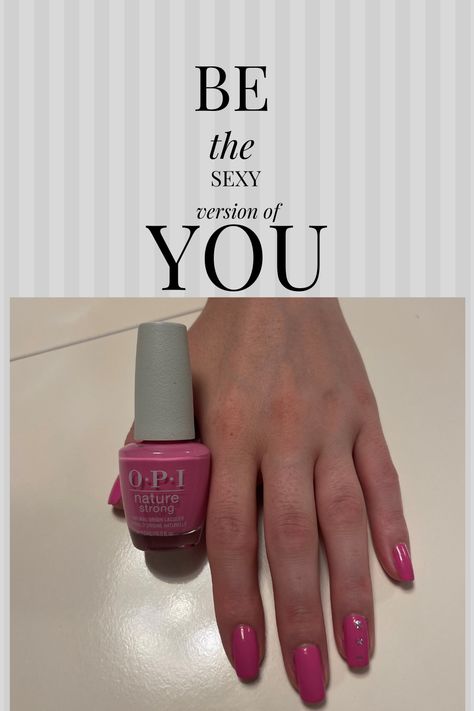 OPI Nature Strong Vegan Nail Polish, Natural Origin, Cruelty-Free Nail Lacquer. #cutenails Nail Polish Natural, Opi Polish, Vegan Nail Polish, Pink Nail Polish, Plant Based Vegan, Opi Nail Polish, Strong Nails, Opi Nails, Nail Polish Remover