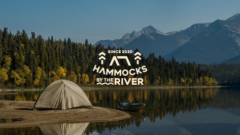 Hammocks By The River | Behance Road Trip Logo, Trip Logo, Adventure Branding, Outdoor Logos, Logo Branding Design, Hotel Logo, Logo Project, Unique Logo Design, Travel Logo