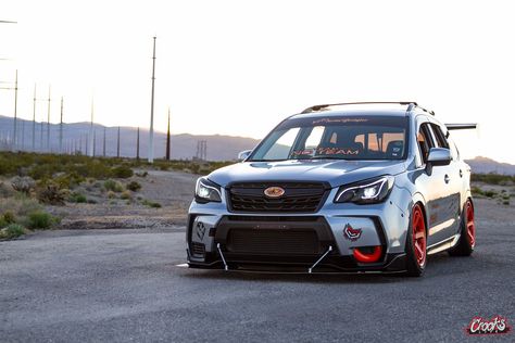 Custom Body Elements and Orange Accents Add Lots of Visual Candy to Stanced Subaru Forester Subaru Forester Mods, Subaru Wagon, Leather Interior Design, Indian Army Special Forces, Colin Mcrae, Subaru Forester Xt, Subaru Cars, Man Cave Garage, Outdoor Quotes