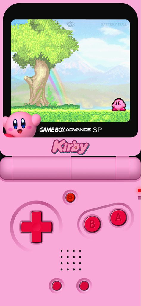 Pink Game Boy Wallpaper, Pokemon Gba Wallpaper Iphone, Video Game Lockscreen, Gameboy Wallpaper Z Flip Gif, Kirby Homescreen Wallpaper, Gba Sp Wallpaper, Kirby Gameboy Wallpaper, Game Boy Advance Sp Wallpaper, 90s Video Games Aesthetic