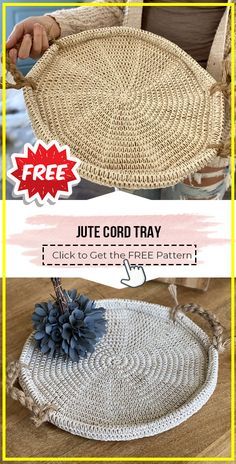 Crochet Containers Patterns Free, Crochet Household Items, Crochet Containers, Crochet Jute, Diy Projects To Make And Sell, Crochet Organizer, Crocheted Patterns, Crochet Decor, Crochet Baskets