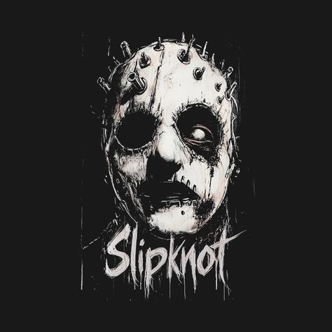 Slipknot’s essence - chaotic masks, relentless fury, haunting shadows, and brutal rhythms, a relentless assault of raw emotion and dark energy, where every scream tells a story of chaos and unity. Slipknot S, Slipknot Masks, Dark Tattoos, Raw Emotion, Joker Batman, Dark Energy, Dark Tattoo, Batman Joker, Slipknot