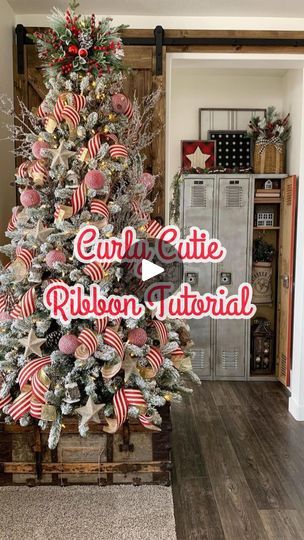 73K views · 5K reactions | Still wanting to add ribbon to your tree? Look no further! This ribbon technique is one of my FAVORITES I’ve ever done so naturally I had to share it with y’all! I call it “Curly Cutie” and I’ve got a whole highlight saved but here’s a quick little rundown for ya! • A few tips: 🎄Use WIRE EDGE ribbon. This makes ALL the difference! 🎄Don’t get frustrated. Try, try again. You can do it! 🎄Plag around with different lengths. I use longer pieces toward the bottom and shorter pieces toward the top. 🎄Add as many or as little as YOU want, it’s your tree! . . . . #christmastreeribbon #christmastreedecorating #diychristmas #christmastree #christmasdecorations #christmastime #christmascrafts | Down Mulberry Lane | Sound Gallery by Dmitry Taras · Christmas Is Coming Using Ribbon On Christmas Tree, Ribbon On Trees Christmas, Crochet Shell Pattern, Christmas Crafts Snowman, Try Try, Ribbon Tree, Christmas Wired Ribbon, Christmas Tree Tops, Shandy