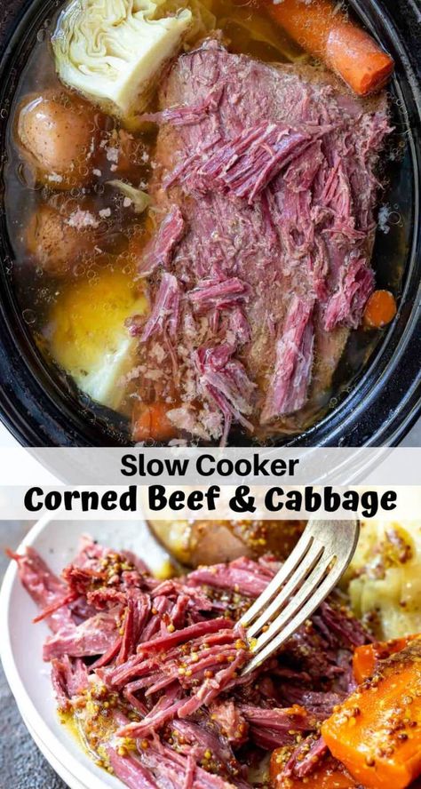 slow cooker crockpot corned beef and cabbage recipe photo collage Crockpot Corned Beef And Cabbage, Crockpot Corned Beef, Corned Beef Recipes Crock Pot, Cabbage Slow Cooker, Crockpot Cabbage Recipes, Corned Beef Recipes Slow Cooker, Corned Beef And Cabbage Recipe, Beef And Cabbage Recipe, Crock Pot Corned Beef