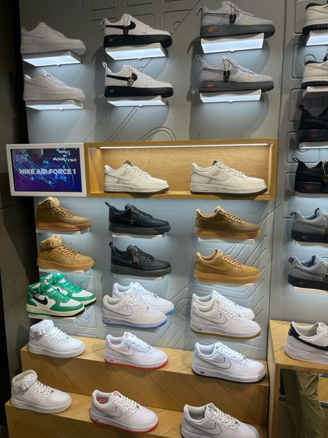 Air Force 1 Collection, Shoe Display, Nike Air Force 1, Air Force 1, Nike Air Force, Shoe Collection, Air Force, Nike Air, Vision Board