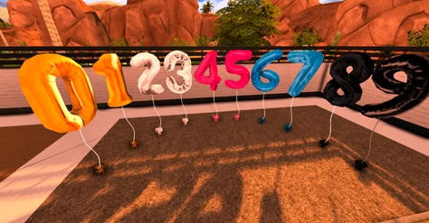 Balloons Video, Birthday Number Balloons, Lotes The Sims 4, Birthday Deco, Ts4 Mods, Sims Baby, The Sims 4 Pc, Sims Free Play, Sims 4 Clutter