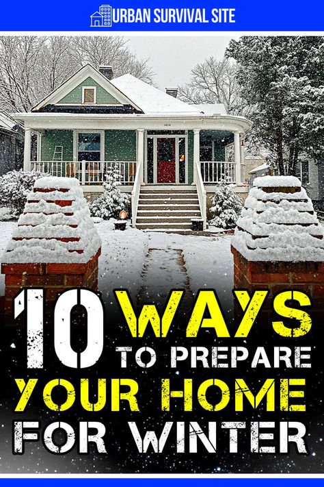 Winter is here. If you haven't prepared your home for cold weather, now is the time. Here are 10 ways to prepare your home for winter. Winter Hacks Cold Weather, Cold Weather Hacks, Survival Storage, Winter Preparedness, Kids Survival Skills, Cold Places, Shtf Preparedness, Emergency Prepardness, Emergency Preparedness Kit