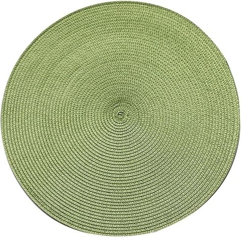 Amazon.com: Placemat Table Mat Round PP Plastic Woven Dining Heat Insulation Pot Holder Cup Coasters Kitchen Accessories (Color : Green) : Home & Kitchen Green Coasters, Colorful Kitchen Accessories, Cup Coaster, Table Mats, Insulation, Kitchen Accessories, Pot Holders, Placemats, Home Kitchens