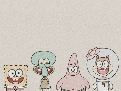 Spongebob Cartoon, 4 Best Friends, Spongebob Drawings, Best Friends Cartoon, Bff Drawings, Wallpaper Disney, Spongebob Wallpaper, Iphone Wallpaper Kawaii, Friend Cartoon