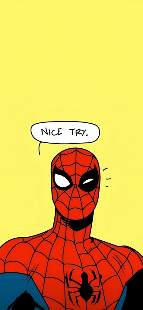 Lock Screen Funny, Funny Lock Screen, Funny Spiderman, Wallpaper Spiderman, Yellow Wallpapers, Funny Lock Screen Wallpaper, Spiderman Wallpaper, Inspiring Wallpaper, Phone Screen Wallpaper