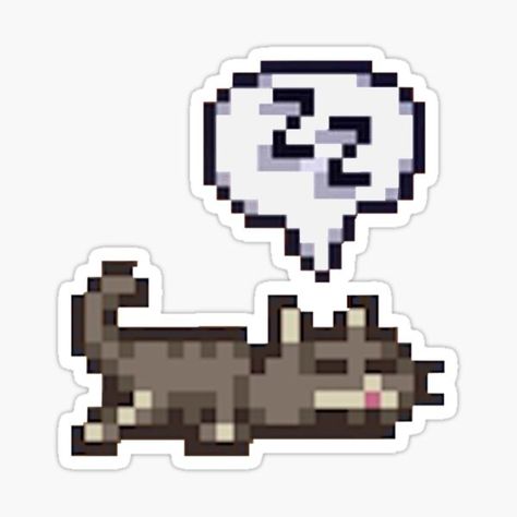 Stardew Valley Stickers, Zed League Of Legends, Cool Small Tattoos, Witch Decor, Cat Sleeping, Stardew Valley, Arte Animal, Stickers For Sale, Craft Stickers